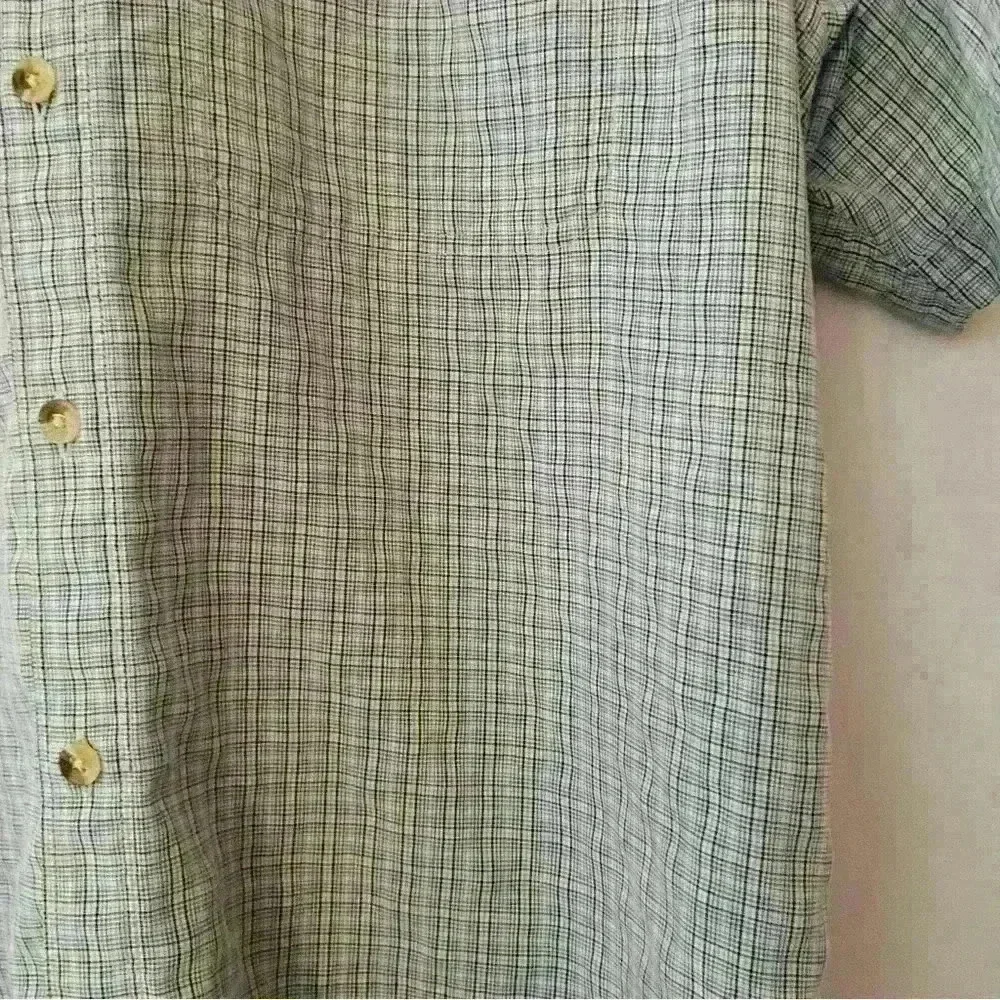 The North Face Men’s Short Sleeve Button Down Plaid Size Large